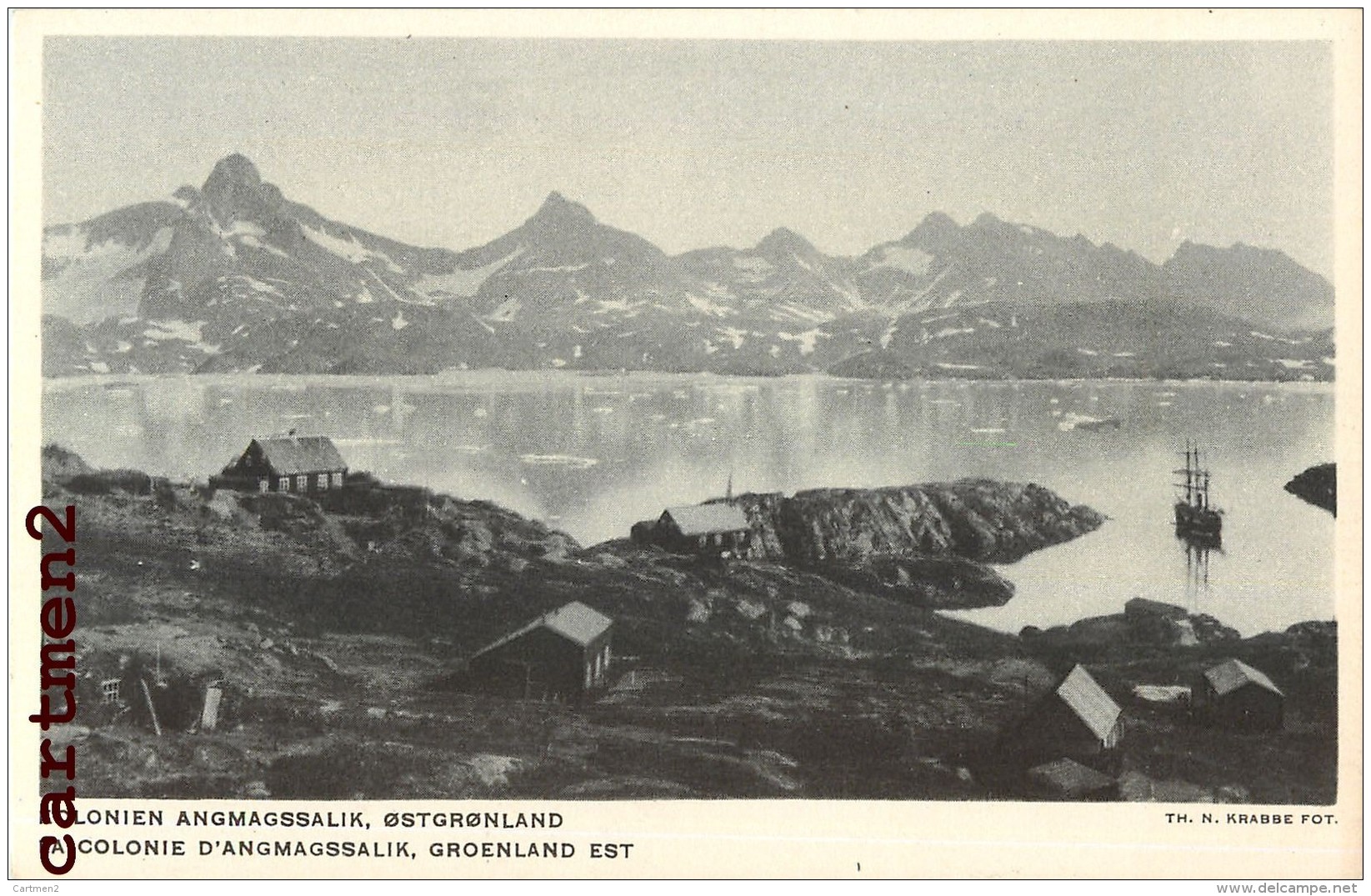 4 CPA : GROENLAND GLACIER FJORD D'UMANAQ VAISSEAU VAÏGAT OSTGRONLAND ANGMAGSSALIK GREENLAND VOILIER POLAIRE - Greenland
