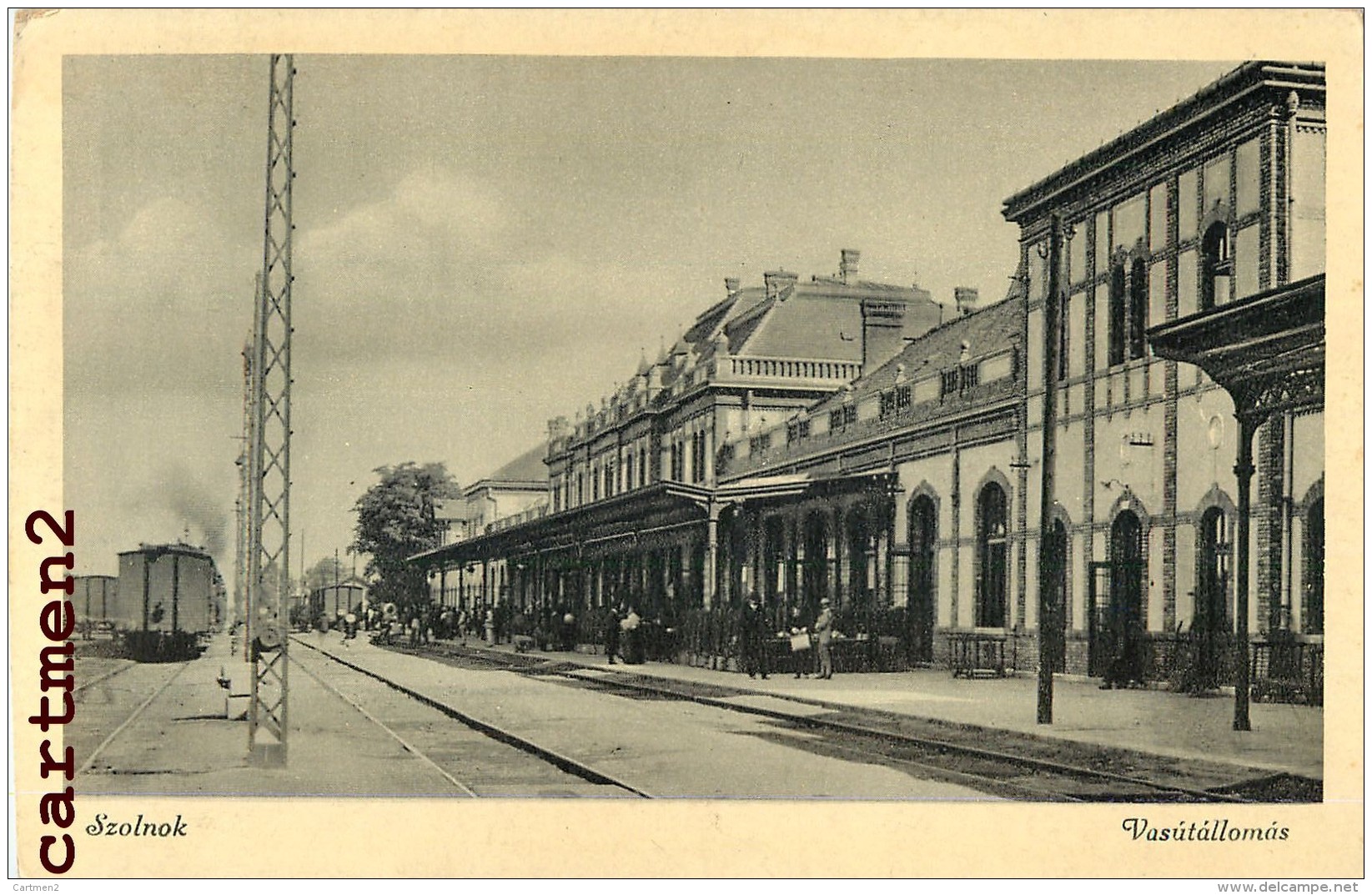 SZOLNOK VASUTALLOMAS GARE BAHNHOF STATION HUNGARY HONGRIE - Hungría