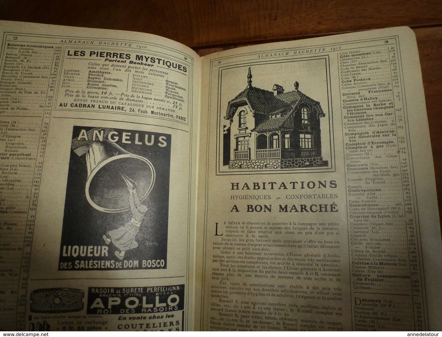 1910 Comment la barbe et les cheveux changent l'homme;etc---> ALMANACH HACHETTE  (Petite Encyclopédie Populaire)