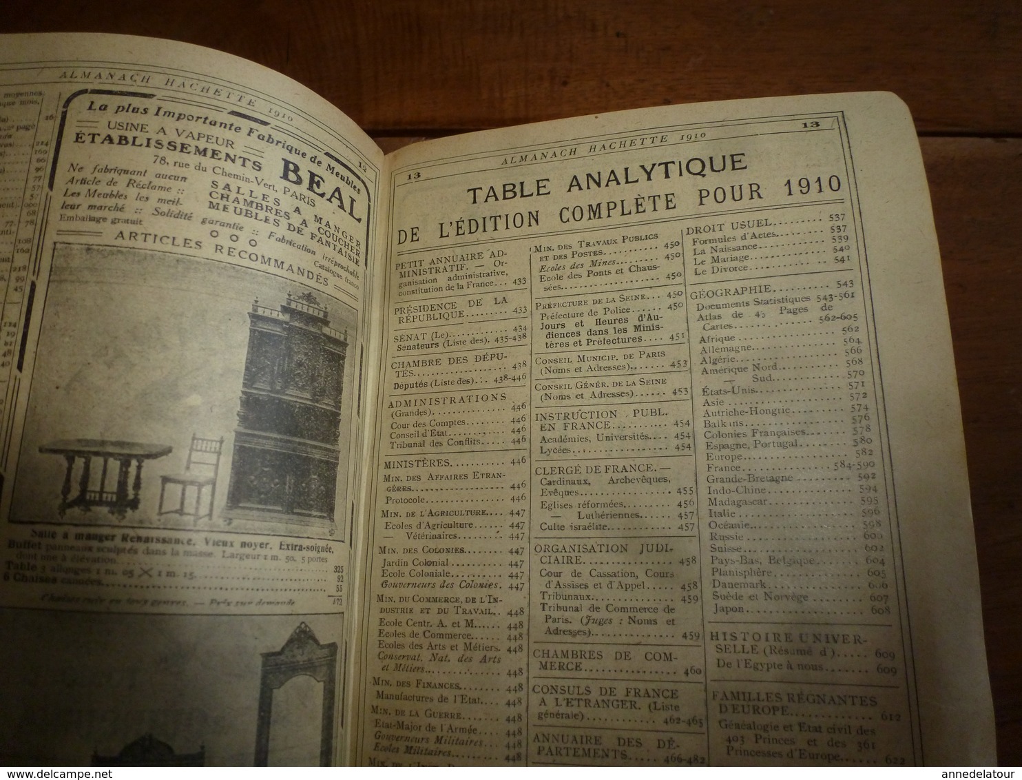 1910 Comment la barbe et les cheveux changent l'homme;etc---> ALMANACH HACHETTE  (Petite Encyclopédie Populaire)