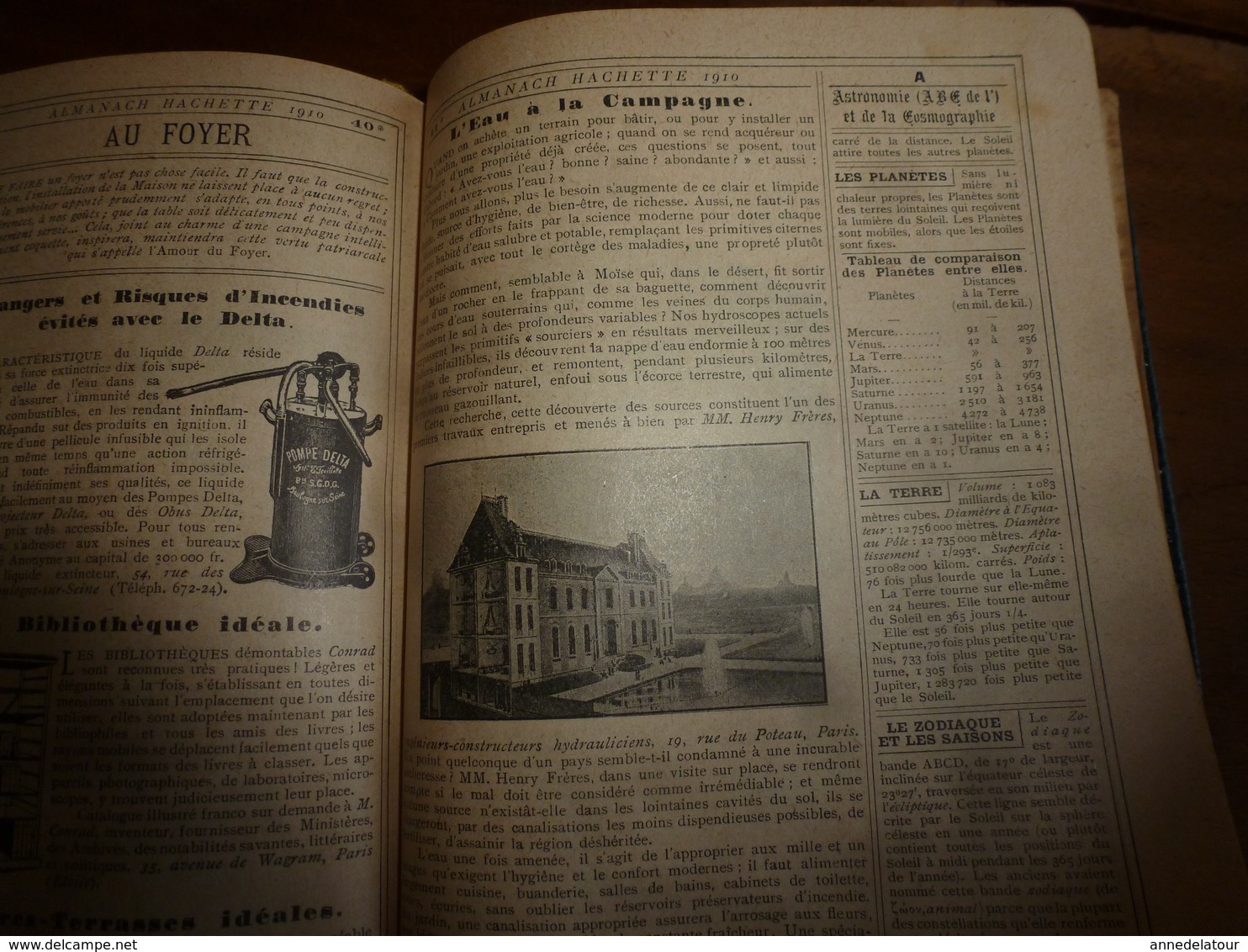 1910 Comment la barbe et les cheveux changent l'homme;etc---> ALMANACH HACHETTE  (Petite Encyclopédie Populaire)