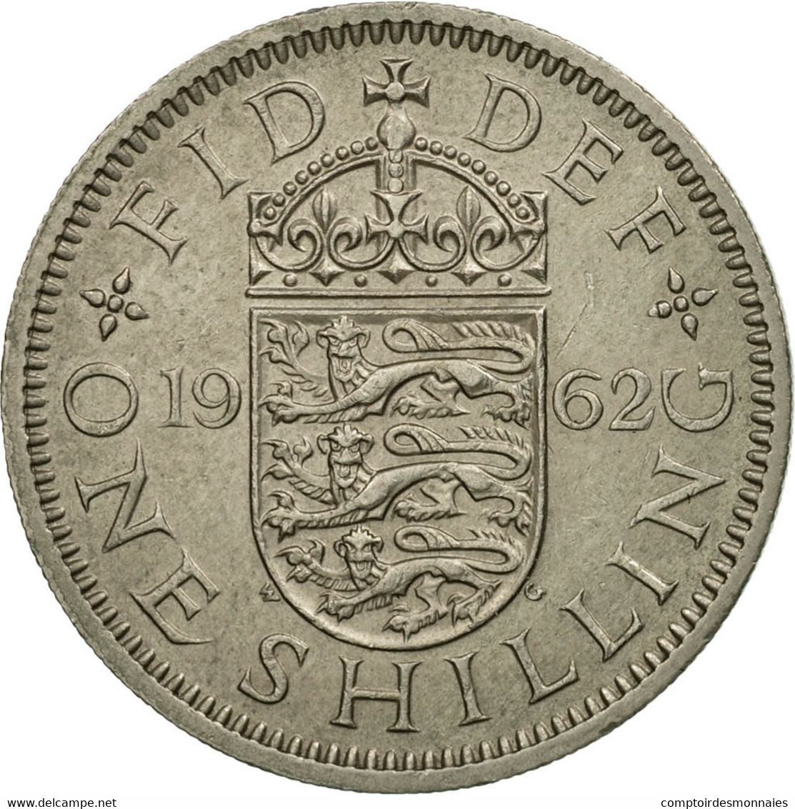 Monnaie, Grande-Bretagne, Elizabeth II, Shilling, 1962, TB+, Copper-nickel - I. 1 Shilling