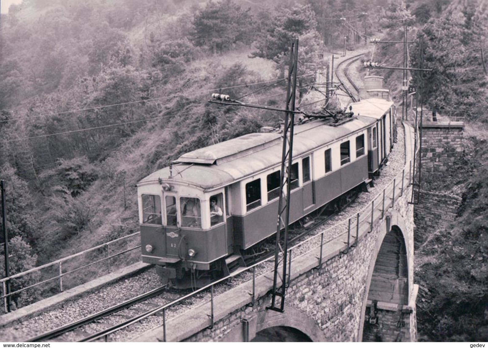 Italie, Ferrovia Genova Casella, Train Près De Cappuccio, Photo 1978, BVA FGC 538.3 - Treni