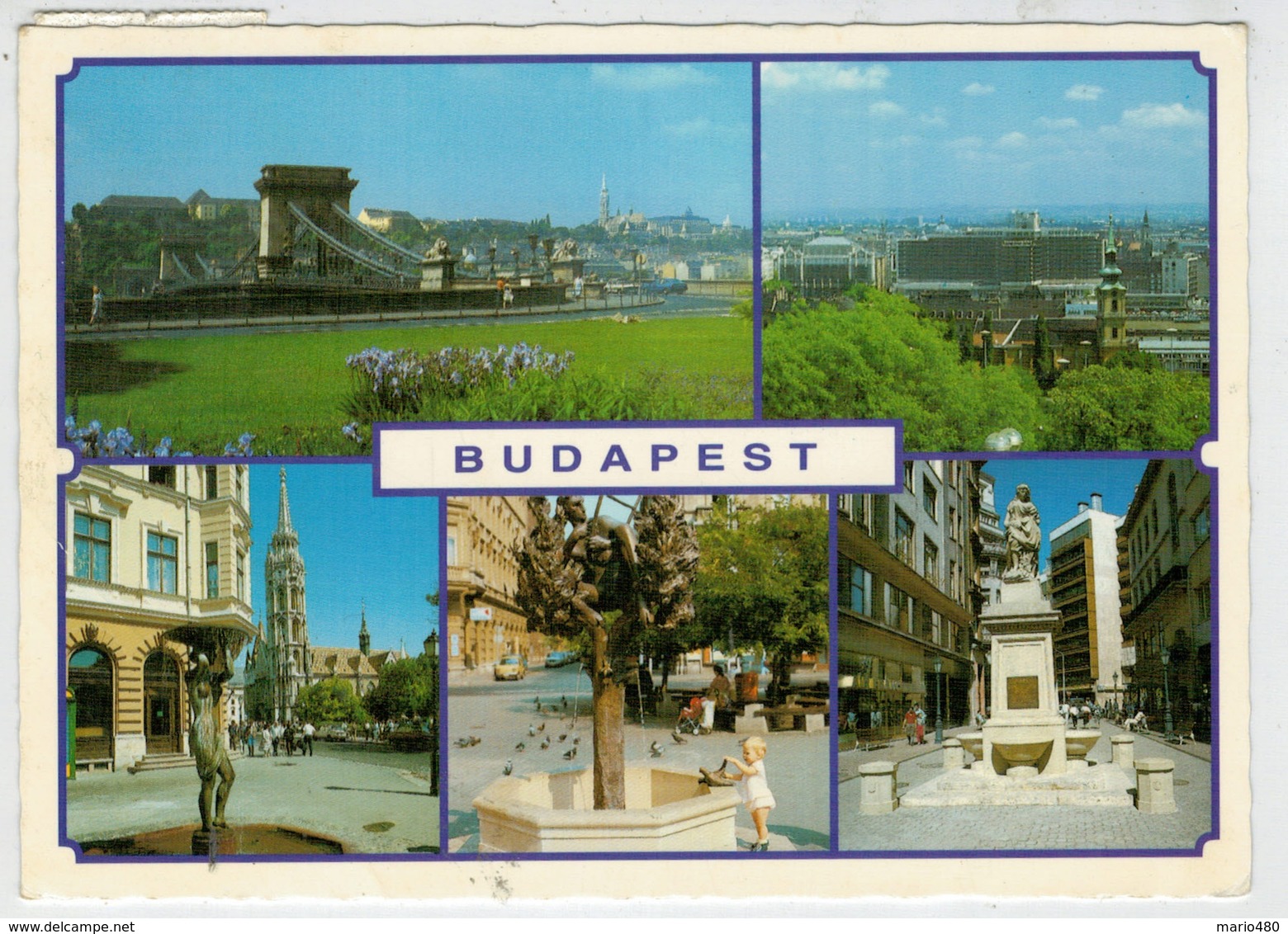 BUDAPEST     VIEWS                2  SCAN            (VIAGGIATA) - Hongarije