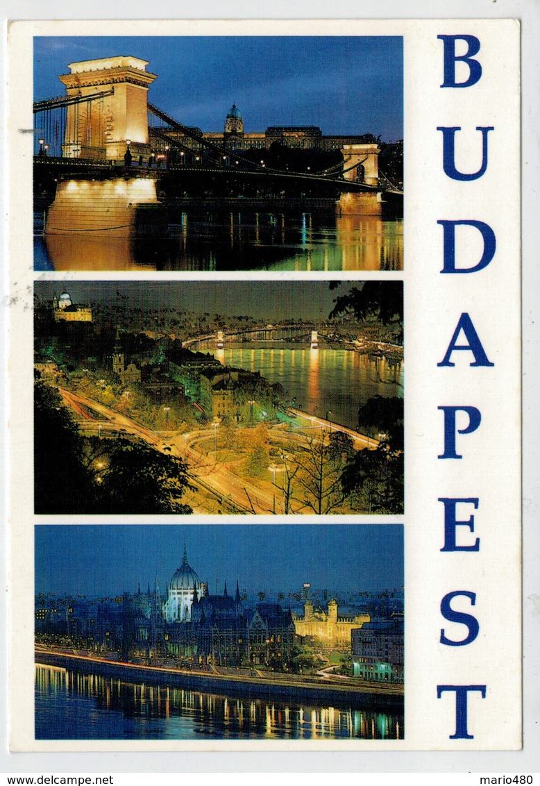 BUDAPEST      VIEWS              2  SCAN            (VIAGGIATA) - Ungheria