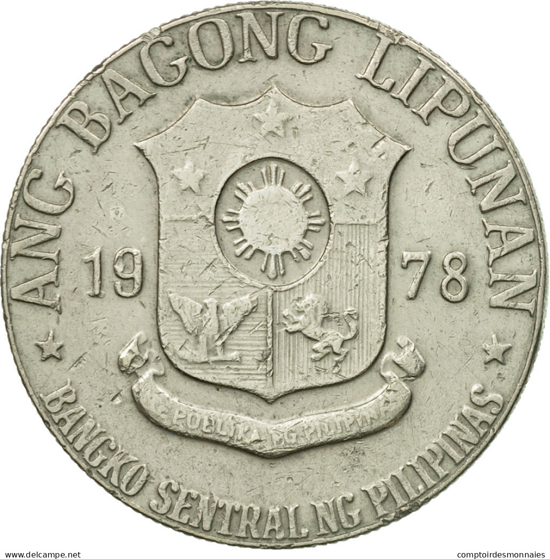 Monnaie, Philippines, Piso, 1978, TB+, Copper-nickel, KM:209.1 - Philippines