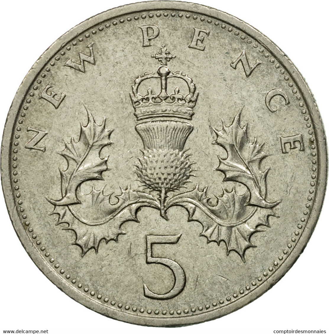Monnaie, Grande-Bretagne, Elizabeth II, 5 New Pence, 1979, TB+, Copper-nickel - 5 Pence & 5 New Pence