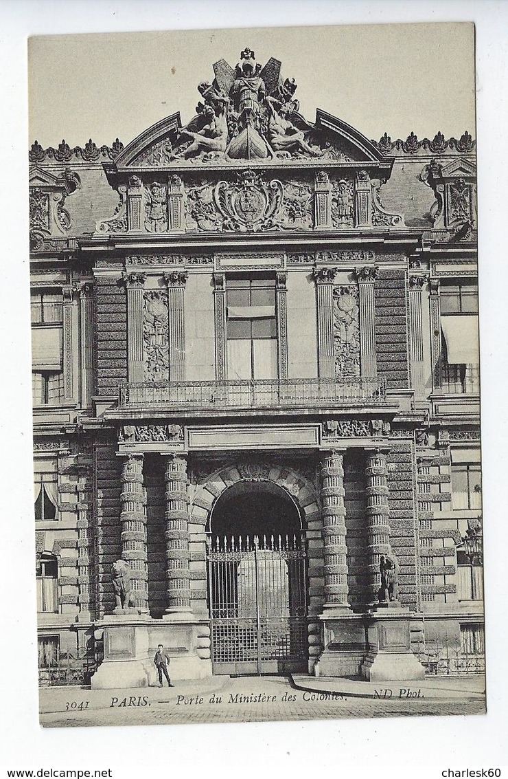 CPA Paris 01 Paris Porte Du Ministère Des Colonies 3041 - Louvre