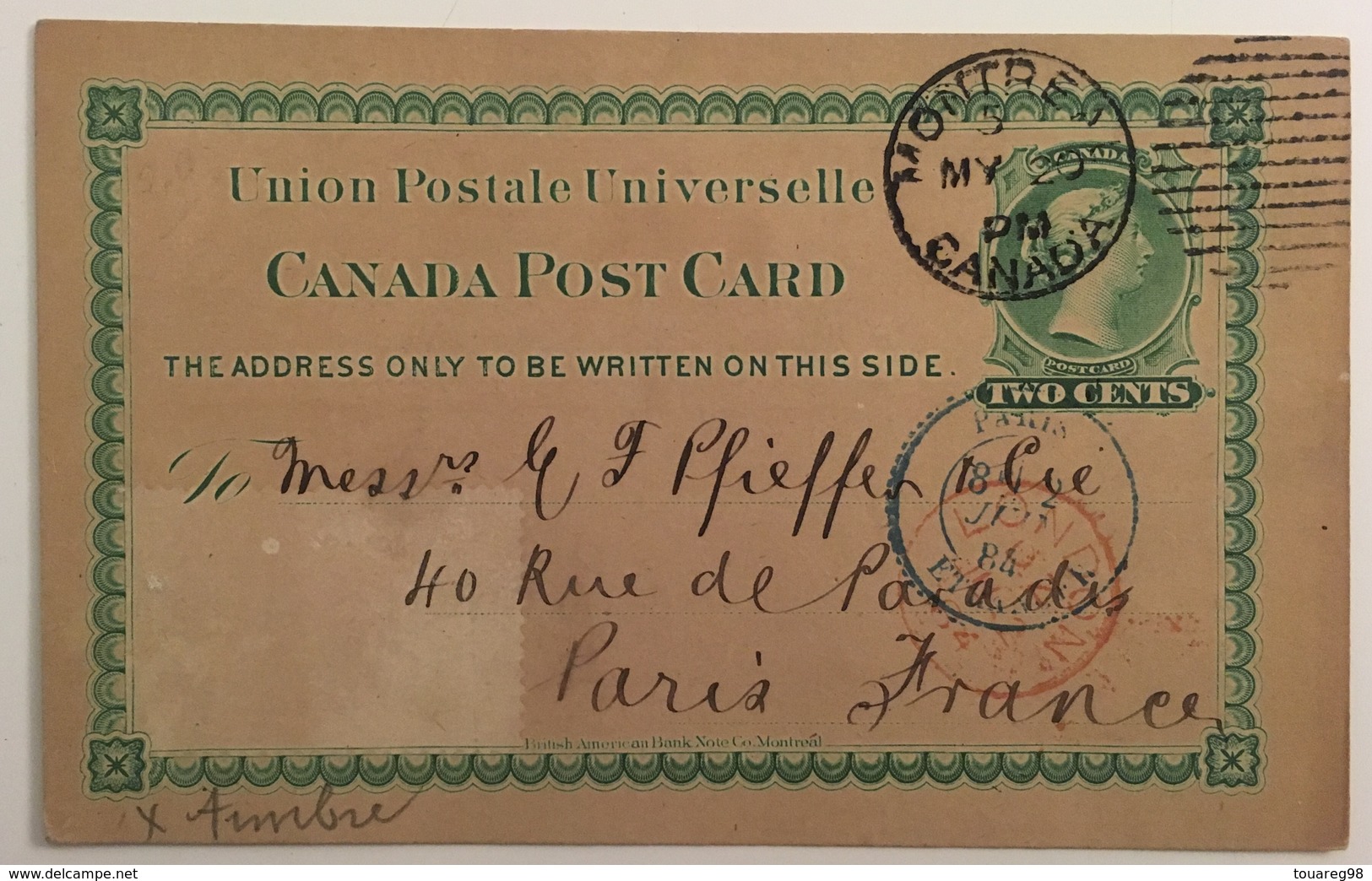Entier Postal. Canada. 1920. - 1903-1954 Rois