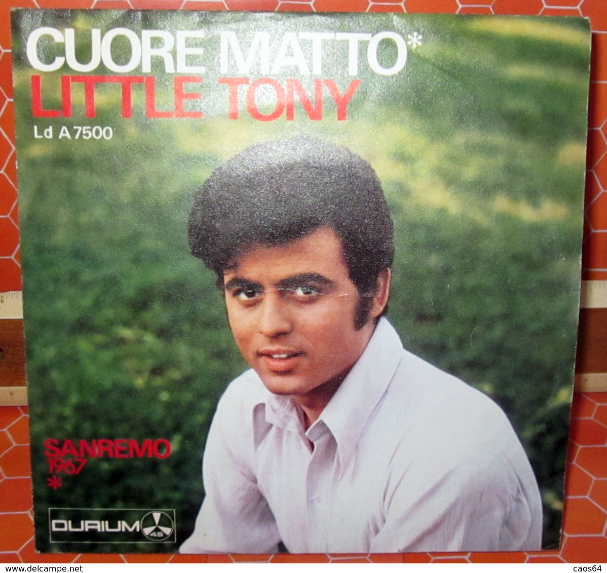 LITTLE TONY CUORE MATTO  COVER NO VINYL 45 GIRI - 7" - Accessories & Sleeves