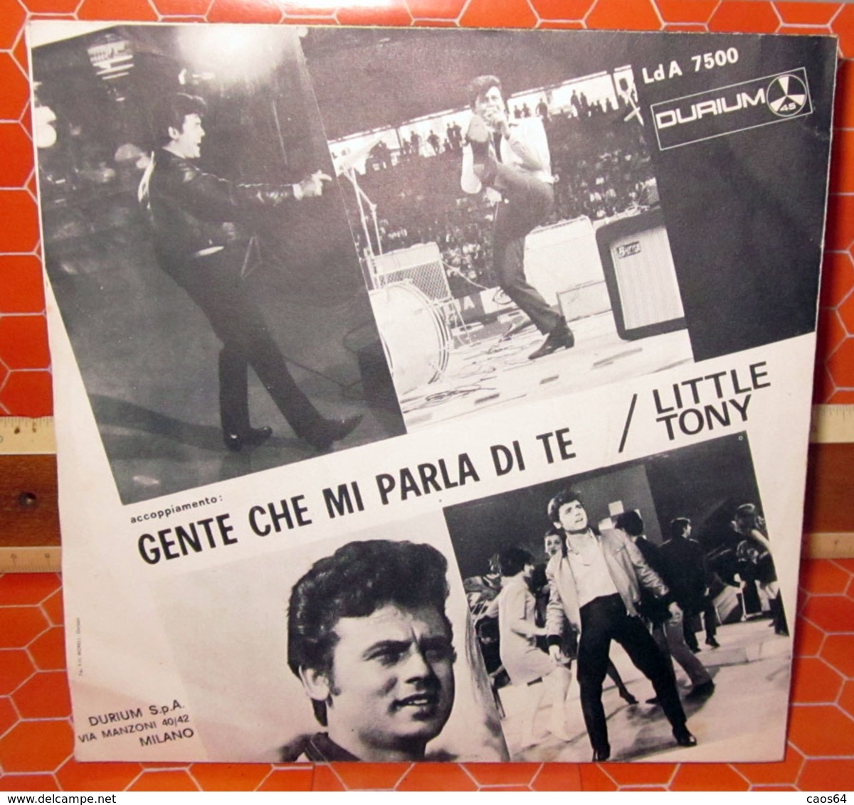 LITTLE TONY CUORE MATTO  COVER NO VINYL 45 GIRI - 7" - Accessoires, Pochettes & Cartons