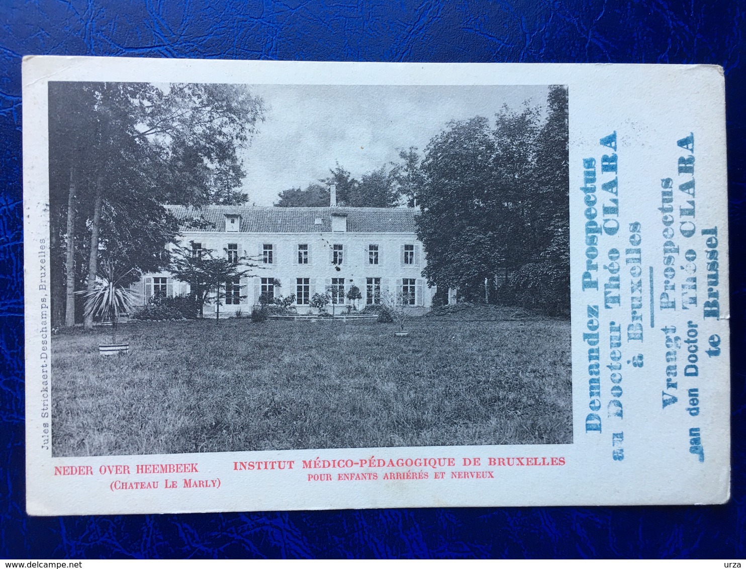 Neder-Over-Heembeek/-Chateau De Marly-institut Médico-Pédagogique De Bruxelles-1903 - Bruxelles-ville