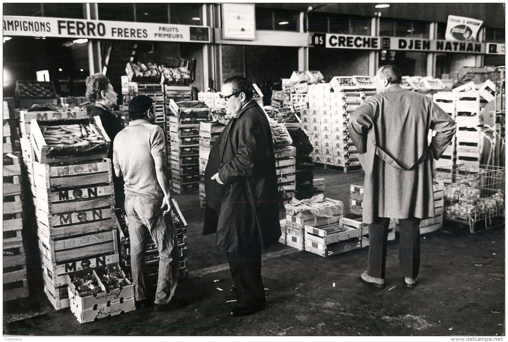 GRANDE PHOTOGRAPHIE : LES HALLES DE RUNGIS PRIMEURS GROSSISTE PHOTOGRAPHE ALAIN KELER 94 VAL-DE-MARNE 29 X 20 CM - Rungis