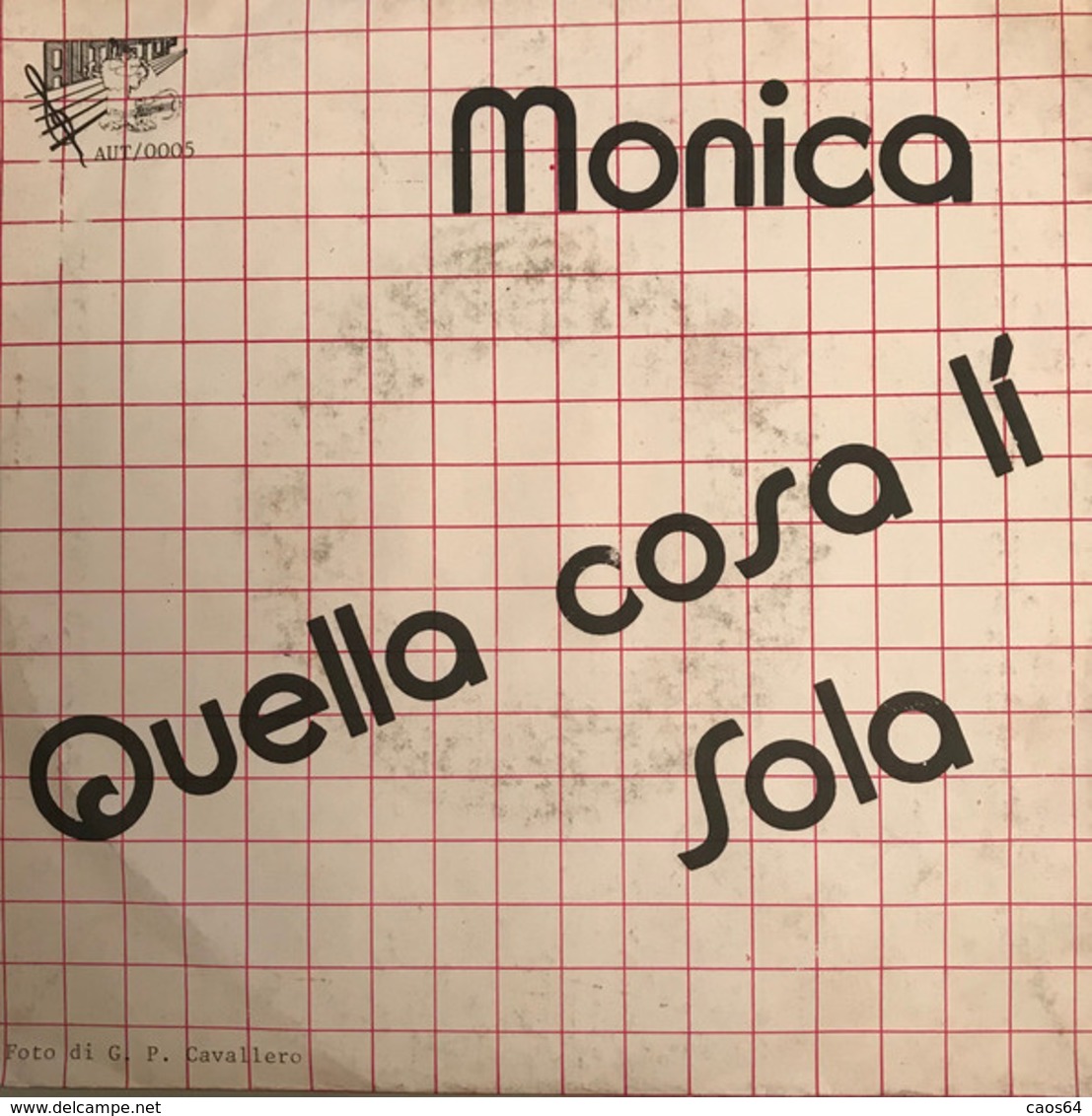 MONICA QUELLA COSA LI' - SOLA  45 GIRI  7" - Other - Italian Music