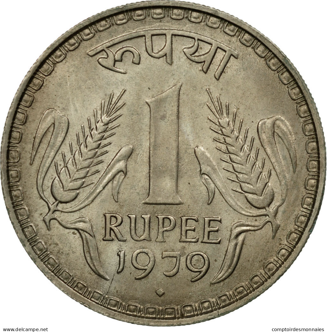 Monnaie, INDIA-REPUBLIC, Rupee, 1979, TB+, Copper-nickel, KM:78.1 - Inde