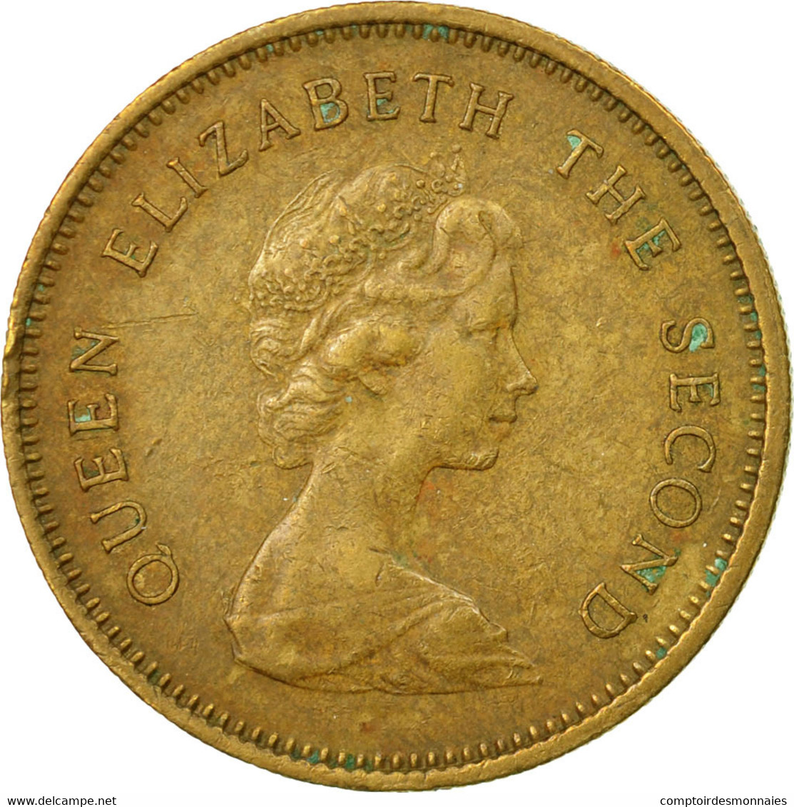 Monnaie, Hong Kong, Elizabeth II, 50 Cents, 1980, TB+, Nickel-brass, KM:41 - Hong Kong