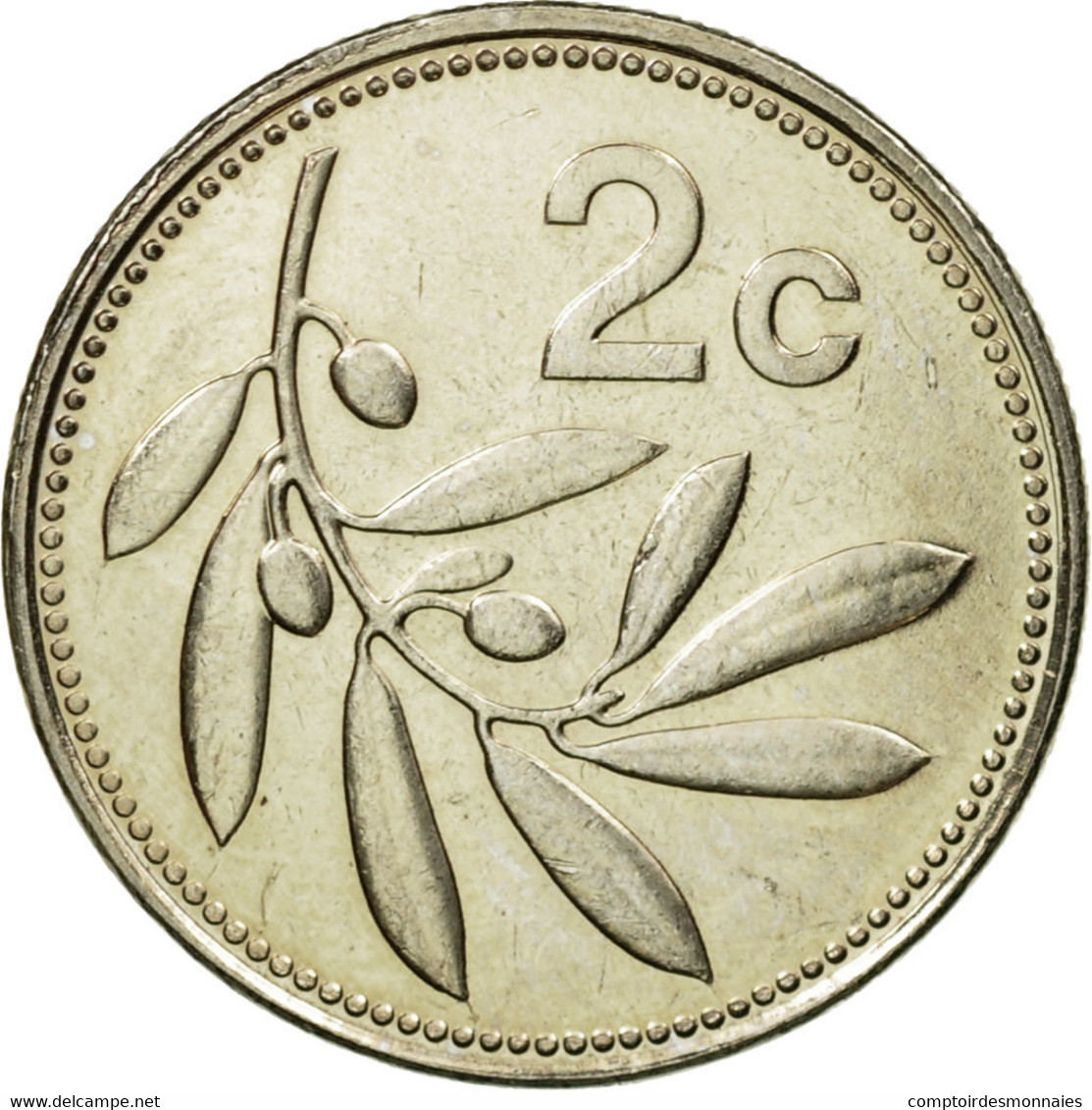 Monnaie, Malte, 2 Cents, 2002, TTB+, Copper-nickel, KM:94 - Malte