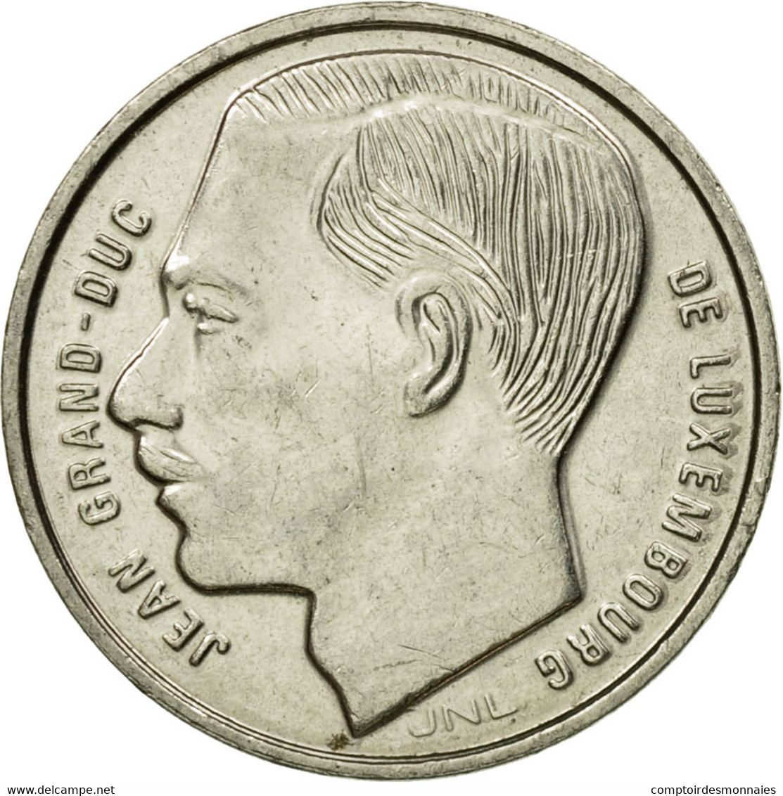 Monnaie, Luxembourg, Jean, Franc, 1991, TTB, Nickel Plated Steel, KM:63 - Luxembourg