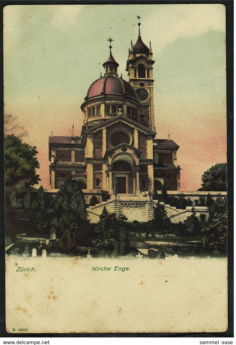 Zürich  -  Kirche Enge  -  Ansichtskarte  Ca. 1905    (8817) - Enge