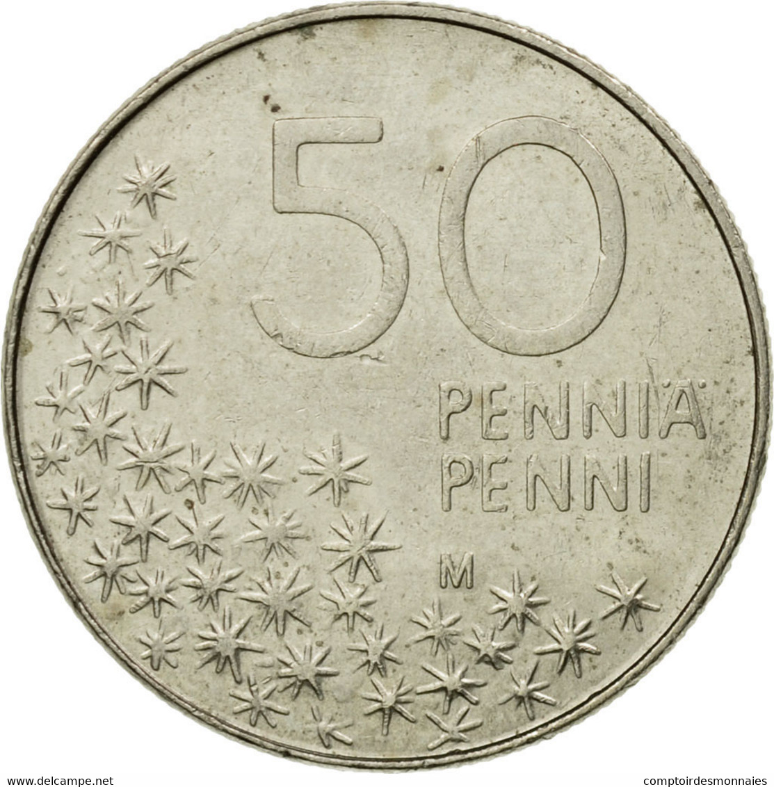 Monnaie, Finlande, 50 Penniä, 1991, TB+, Copper-nickel, KM:66 - Finlande
