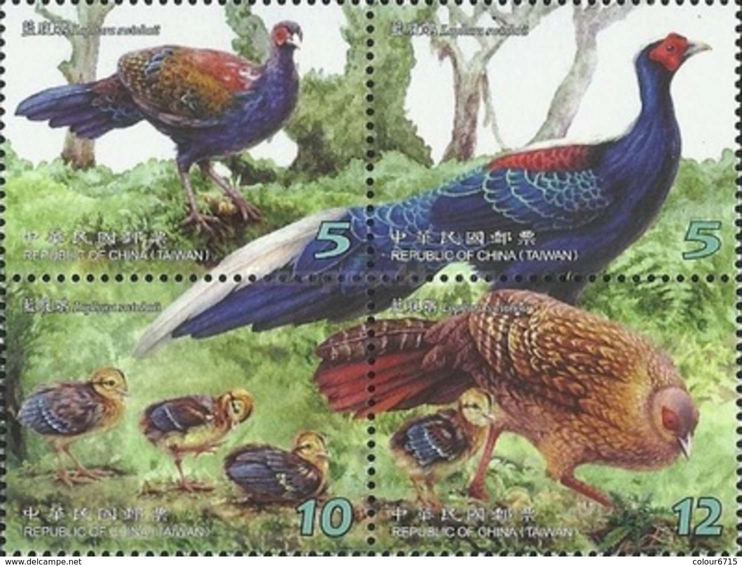 China Taiwan  2014 Conservation Of Birds - Swinhoe's Pheasan Stamps Block Of 4v MNH - Nuovi