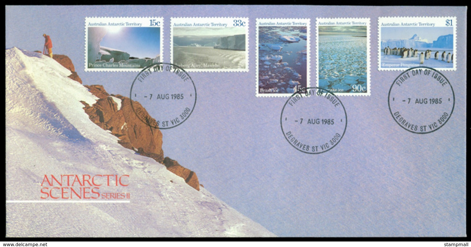 AAT 1985 Antarctic Scenes II, Degraves St FDC Lot20233 - Other & Unclassified