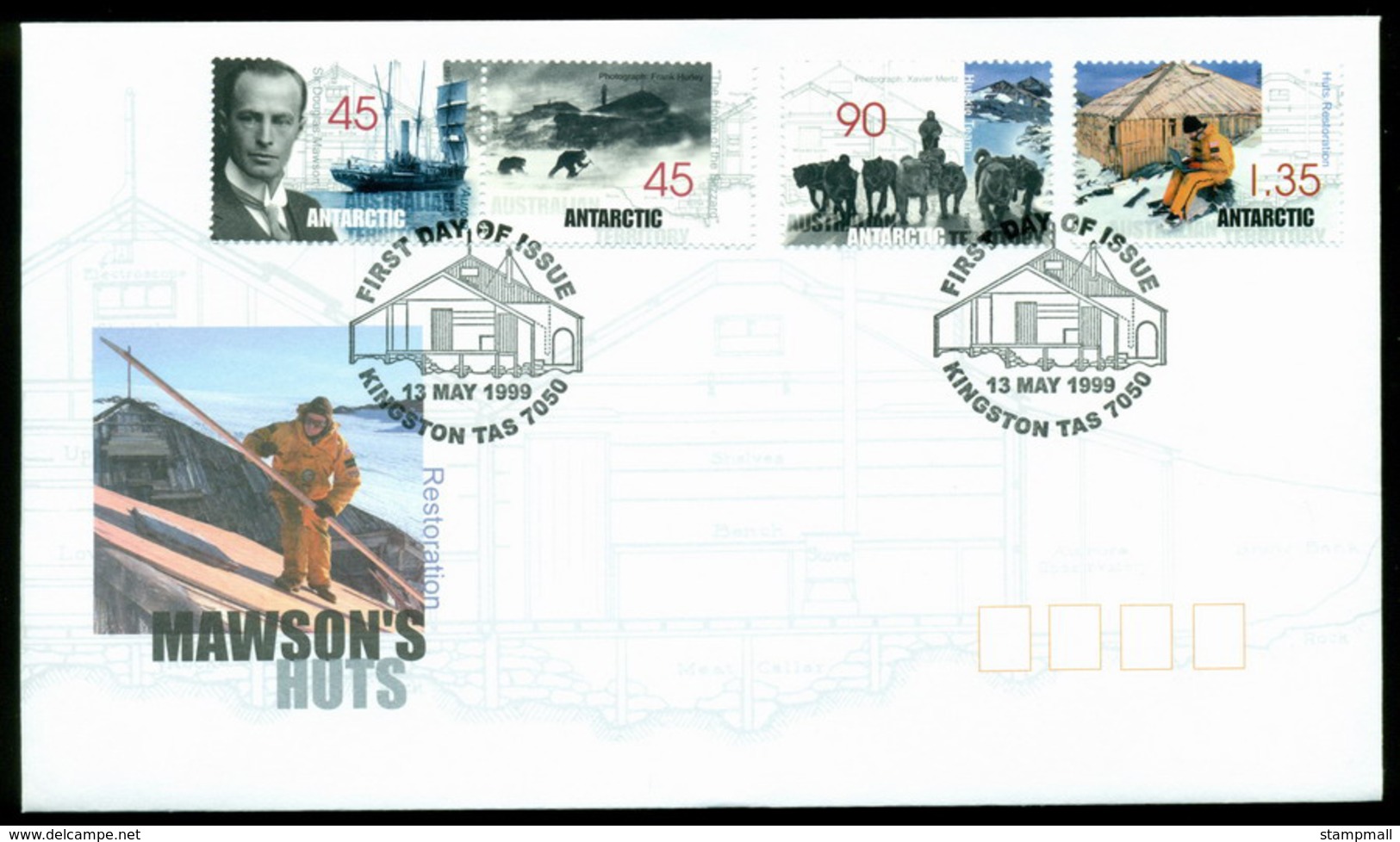 AAT 1999 Mawsons Huts, Kingston FDC Lot20260 - Other & Unclassified