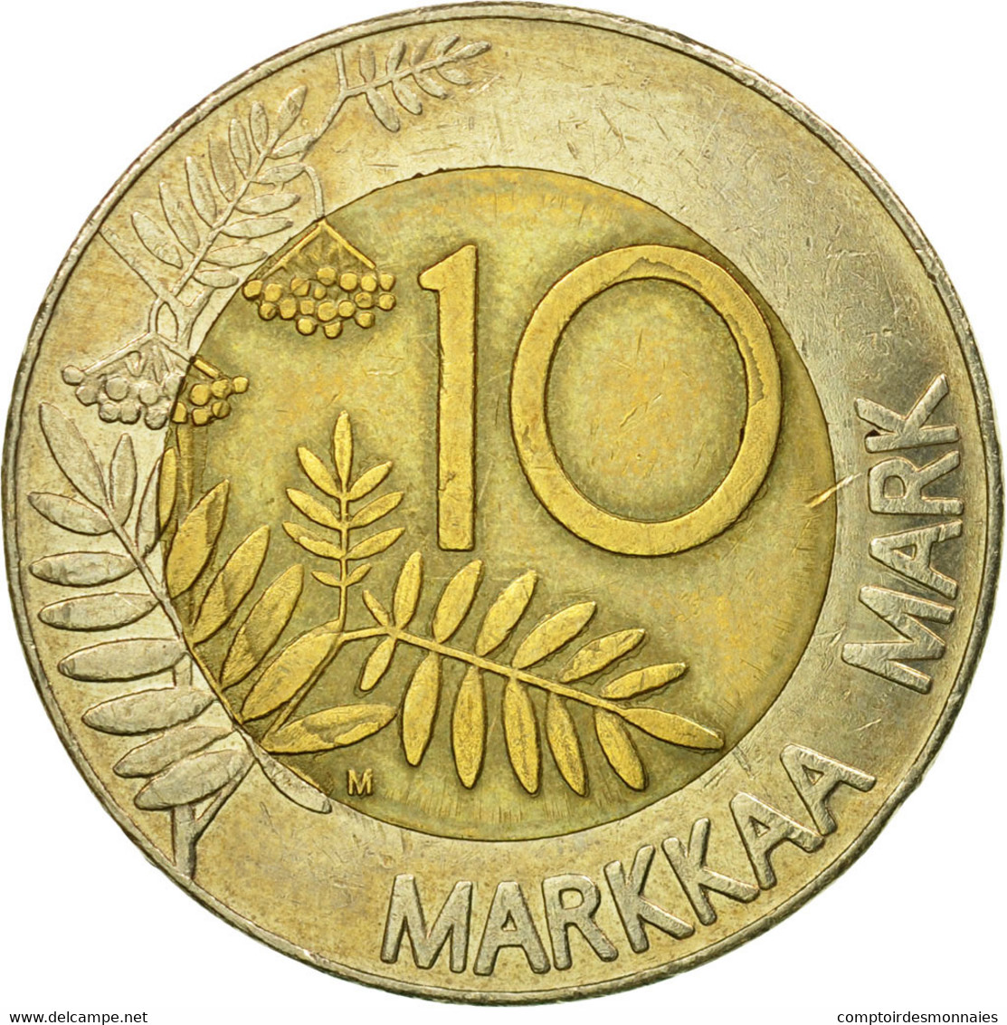 Monnaie, Finlande, 10 Markkaa, 1993, TB+, Bi-Metallic, KM:77 - Finlande