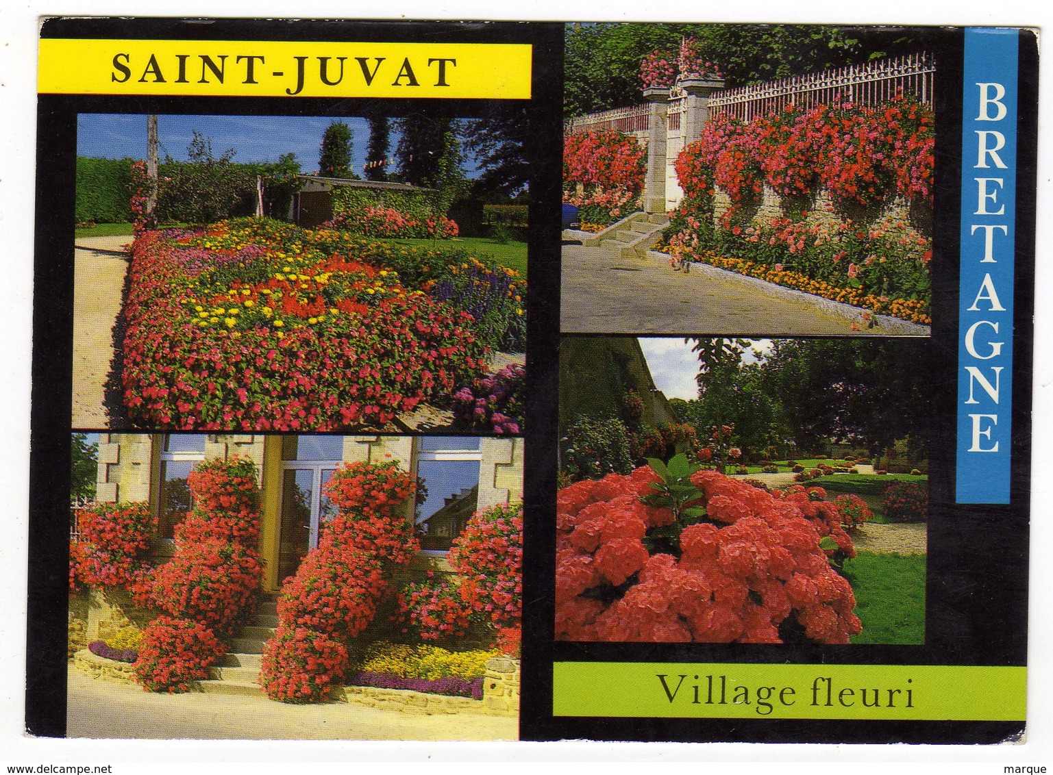 Cpm SAINT JUVAT Village Fleuri Grand Prix D' Honneur National - Saint-Juvat