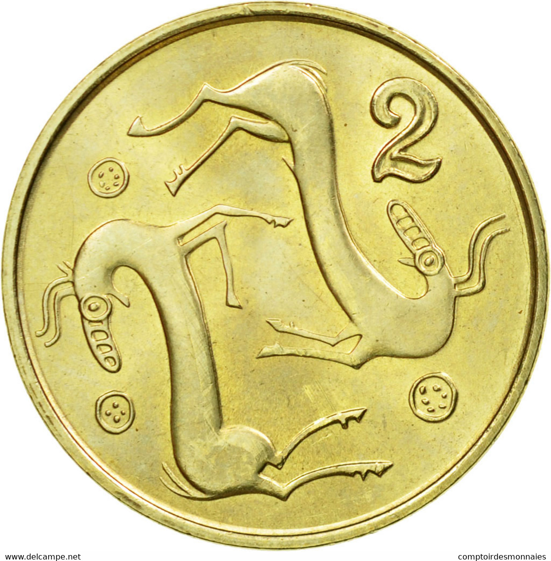 Monnaie, Chypre, 2 Cents, 1996, TTB+, Nickel-brass, KM:54.3 - Chypre