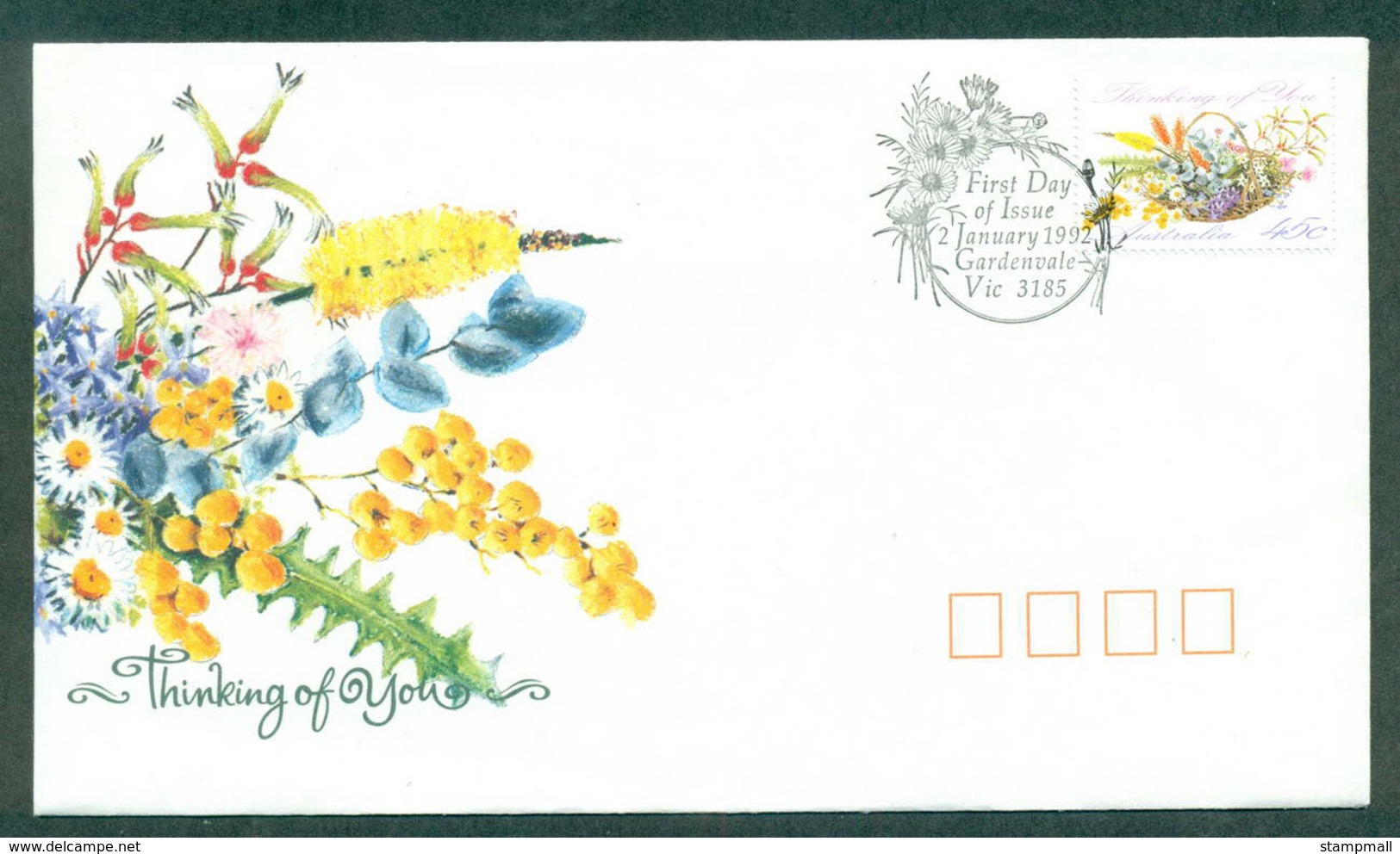 Australia 1992 Thinking Of You, Gardenvale FDC Lot52395 - Covers & Documents