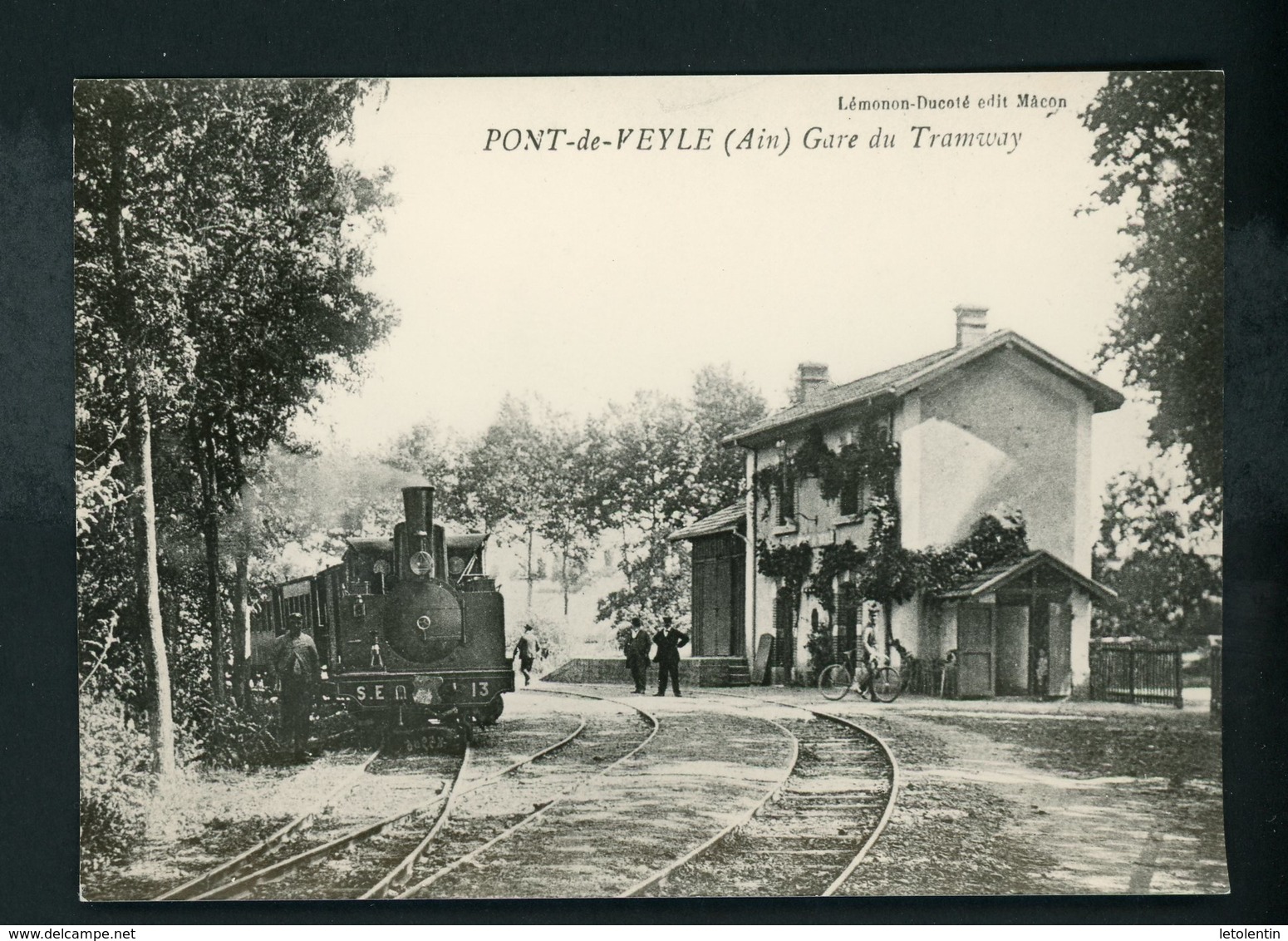 CPM - 01 - PONT DE VEYLE - GARE DU TRAMWAY (REPRODUCTION ) - - Non Classificati