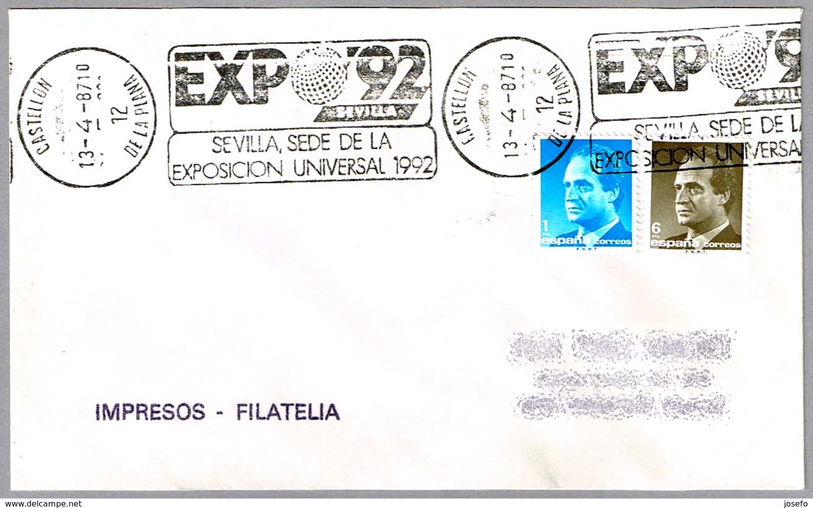 EXPO'92 - SEVILLA. Castellon 1987 - 1992 – Sevilla (España)