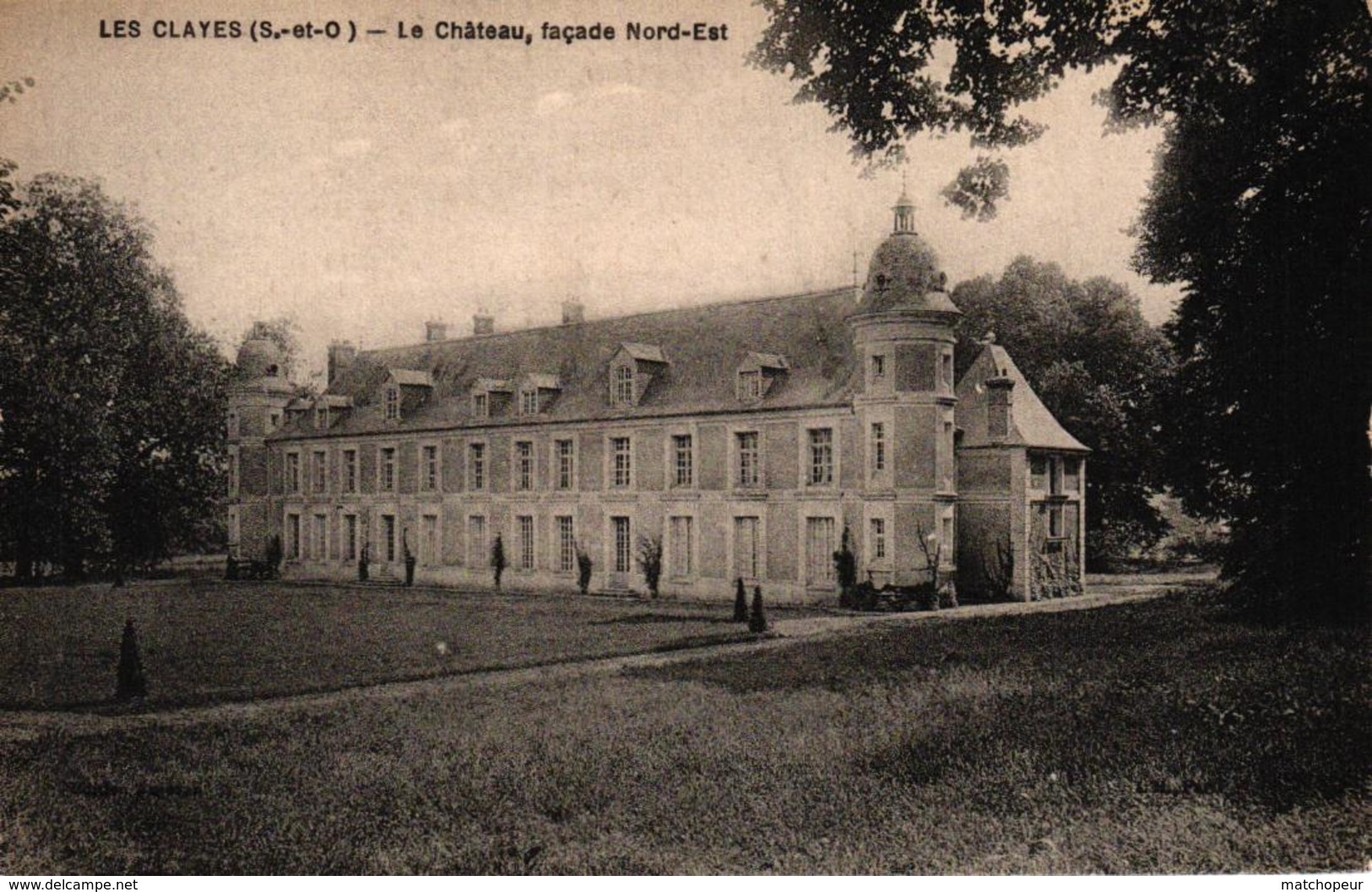 LES CLAYES -78- LE CHATEAU FACADE NORD EST - Les Clayes Sous Bois