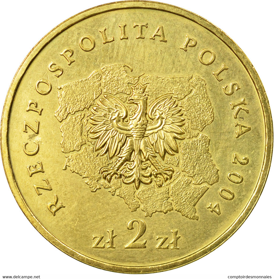 Monnaie, Pologne, 2 Zlote, 2004, Warsaw, SUP, Laiton, KM:607 - Pologne