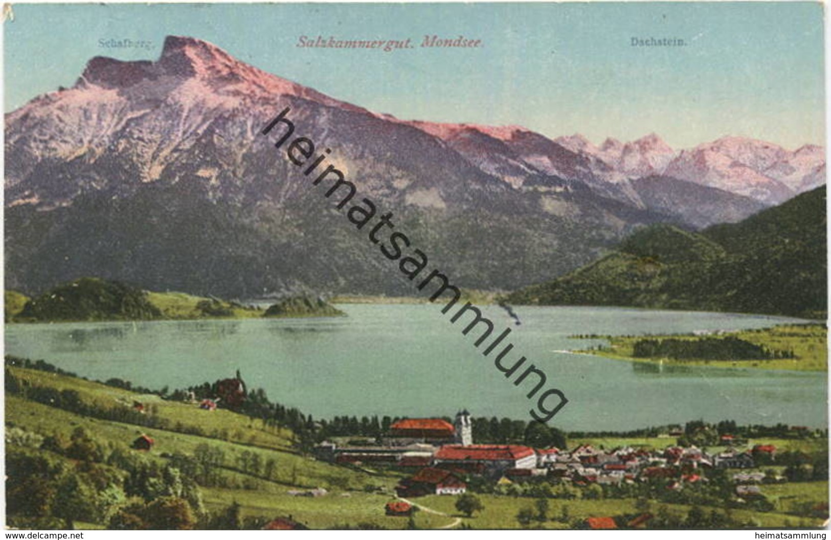 Mondsee - Verlag F. E. Brandt Gmunden 1909 - )gel. 1924 - Mondsee