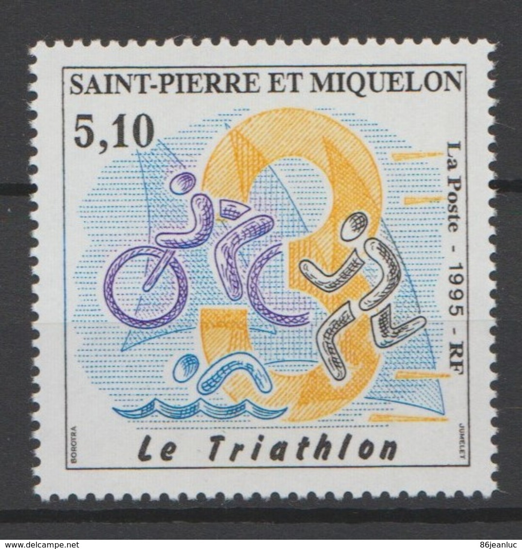 Saint Pierre Et Miquelon 1994 :   N° 610   "Le Triathlon" -  Neuf ** - - Nuevos