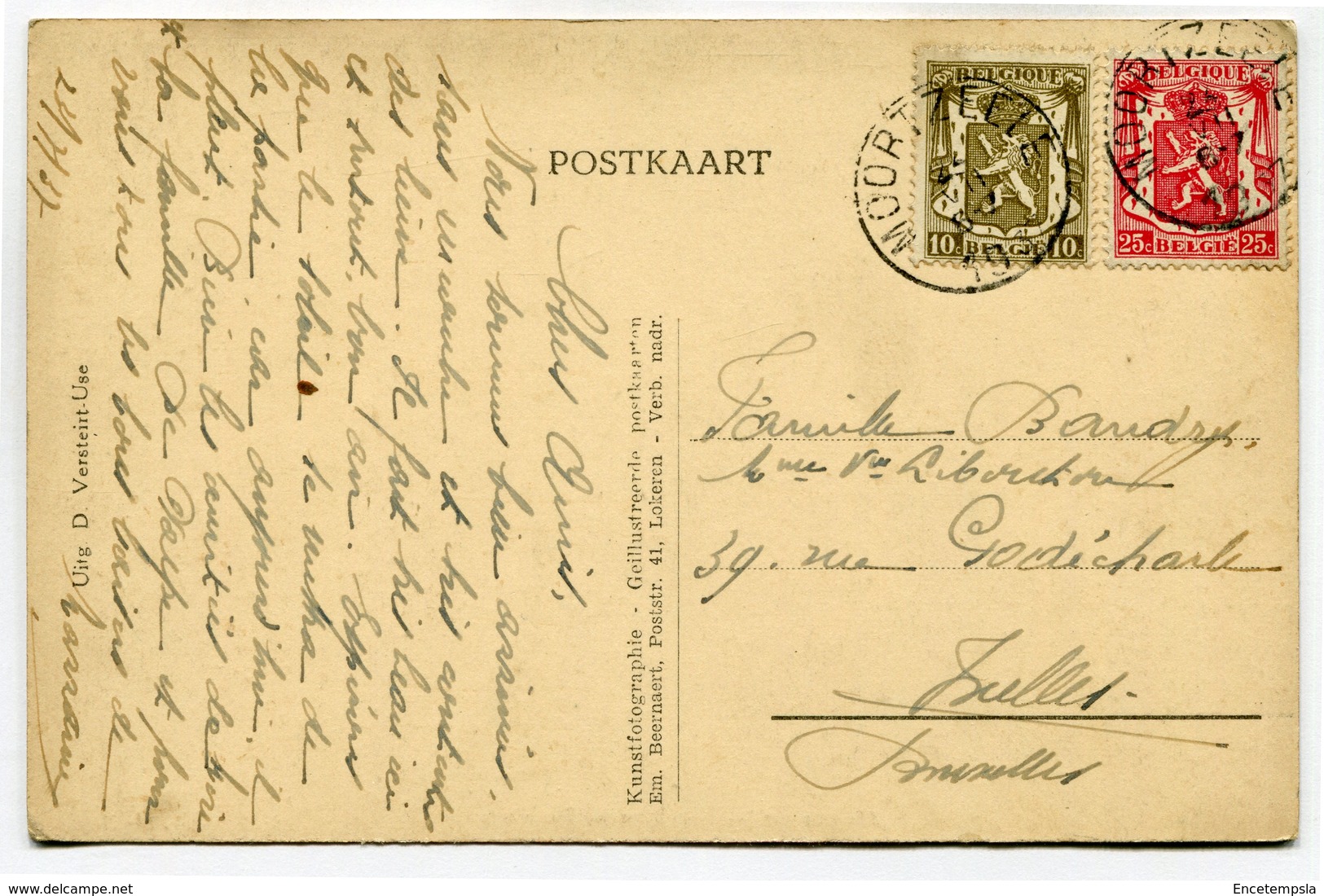 CPA - Carte Postale - Belgique - Moortzeele - Bottelaersche Steenweg ( SV5715) - Oosterzele