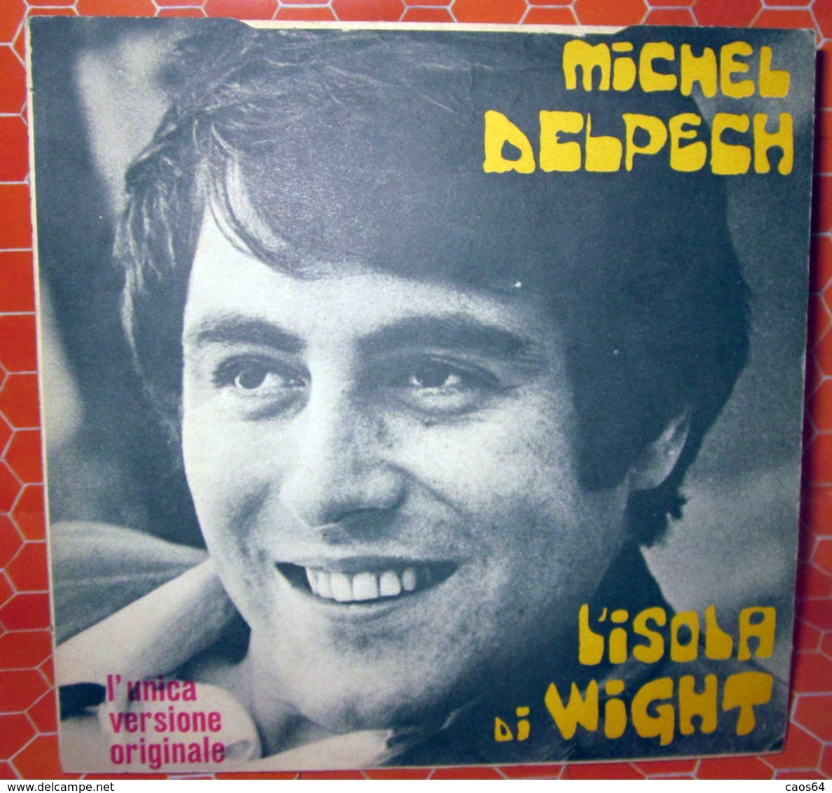 MICHEL DELPECH L'ISOLA DI WIGHT AUCUN VINYLE  COVER NO VINYL 45 GIRI - 7" - Accessoires, Pochettes & Cartons