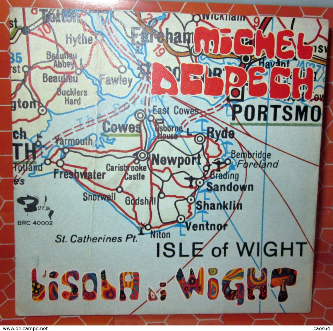 MICHEL DELPECH L'ISOLA DI WIGHT AUCUN VINYLE  COVER NO VINYL 45 GIRI - 7" - Accessoires, Pochettes & Cartons