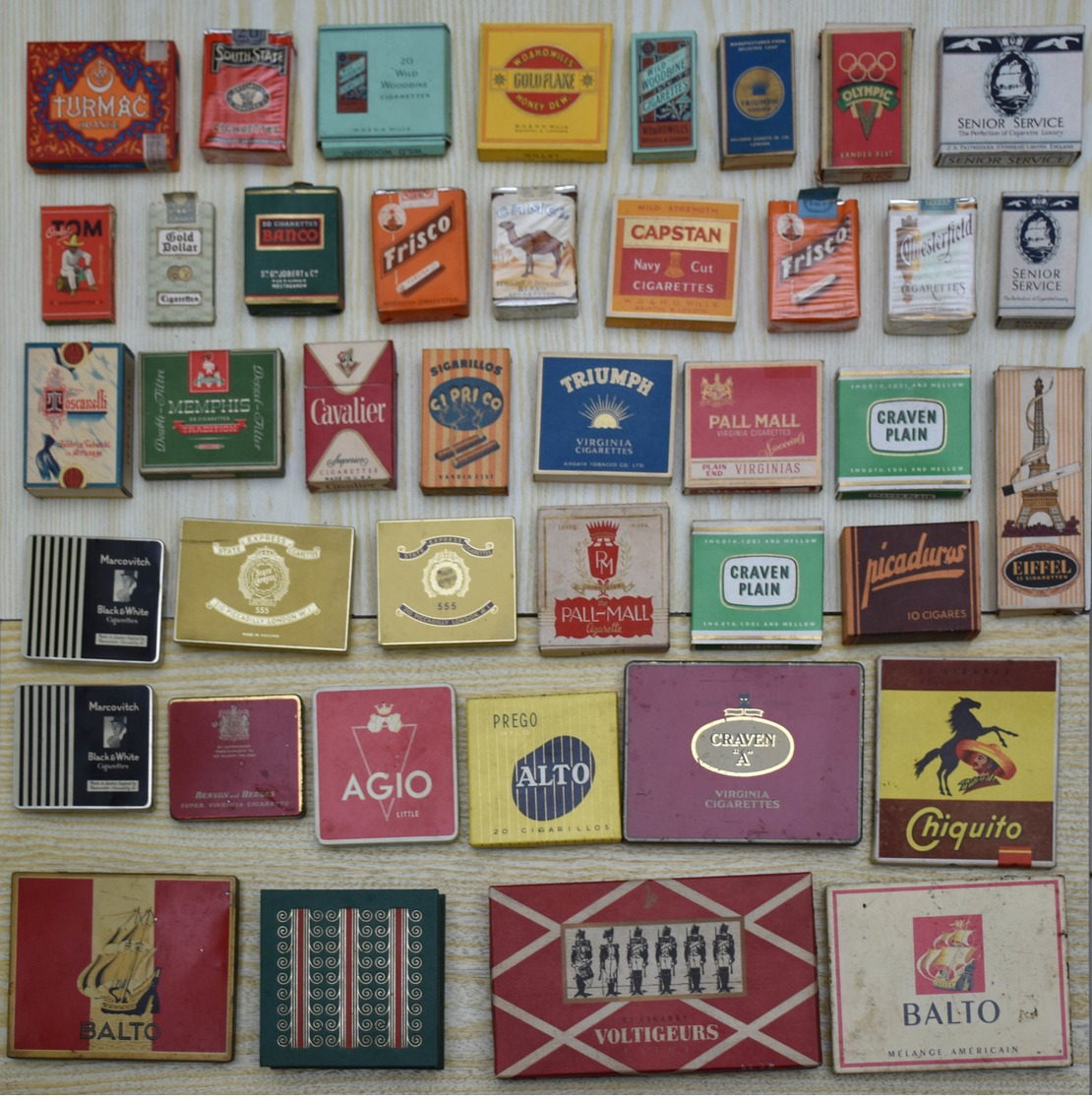 Boîtes & Paquets Cigarettes Cigarillos Lot De + De 160 Pièces En états Divers Port France 13,15 € - Etuis à Cigarettes Vides