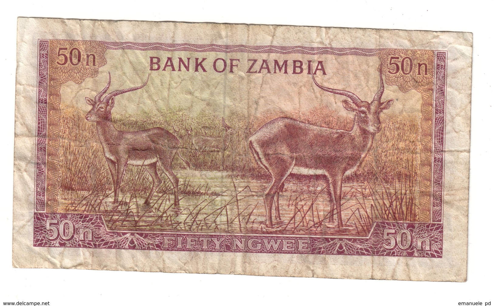 Zambia 50 Ngwee 1969 .J. - Zambia