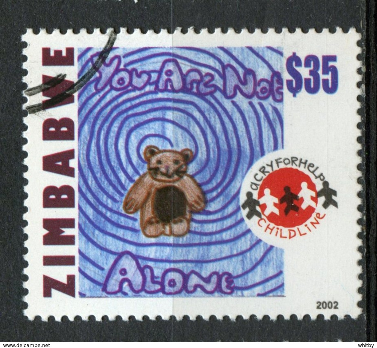 Zimbabwe 2002 $35.00 Teddy Bear Issue  #915 - Zimbabwe (1980-...)