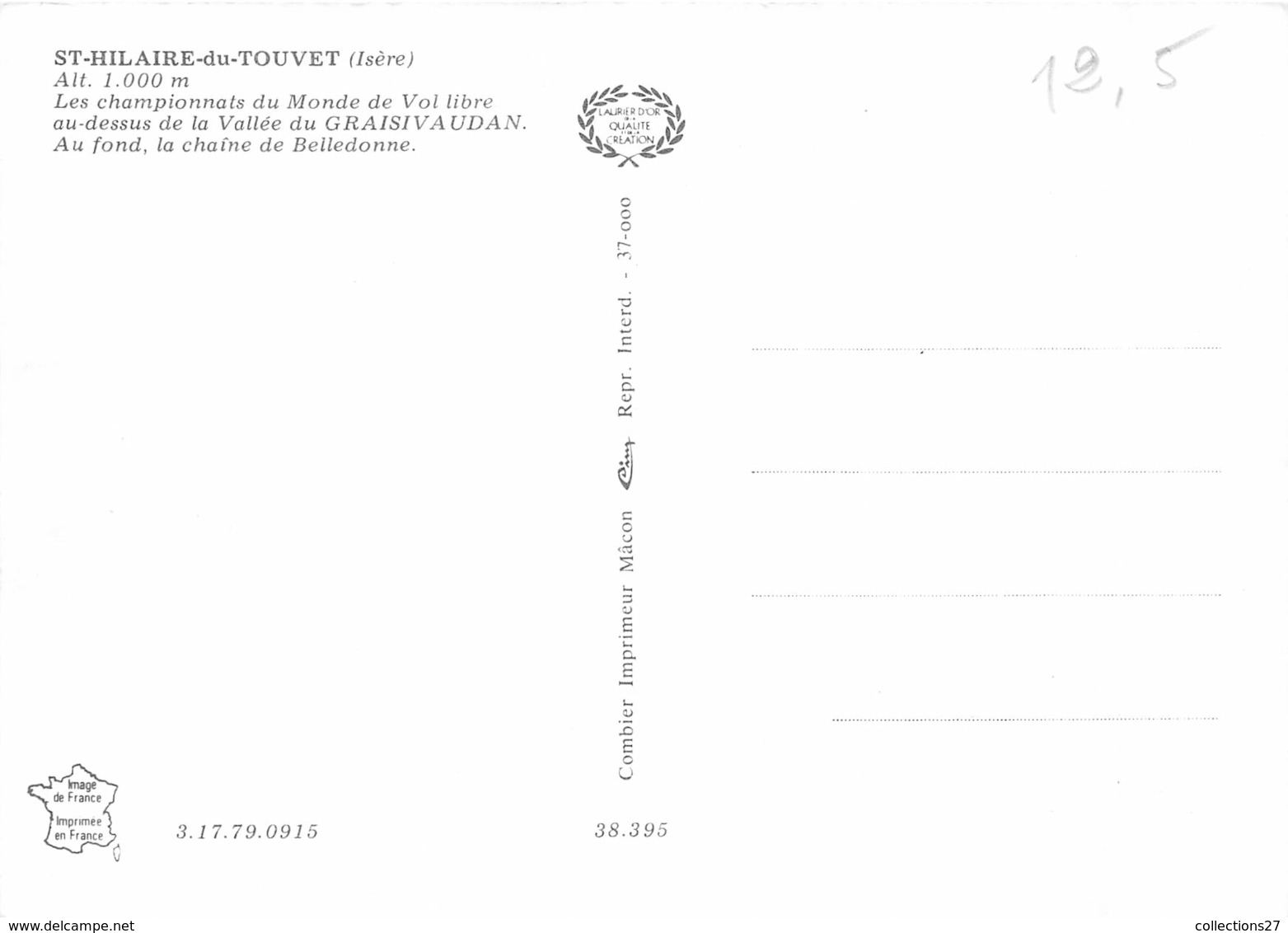 38-SAINT-HILAIRE-DU-TOUVET- LES CHAMPIONNATS DU MONDE DE VOL LIBRE - Saint-Hilaire-du-Touvet