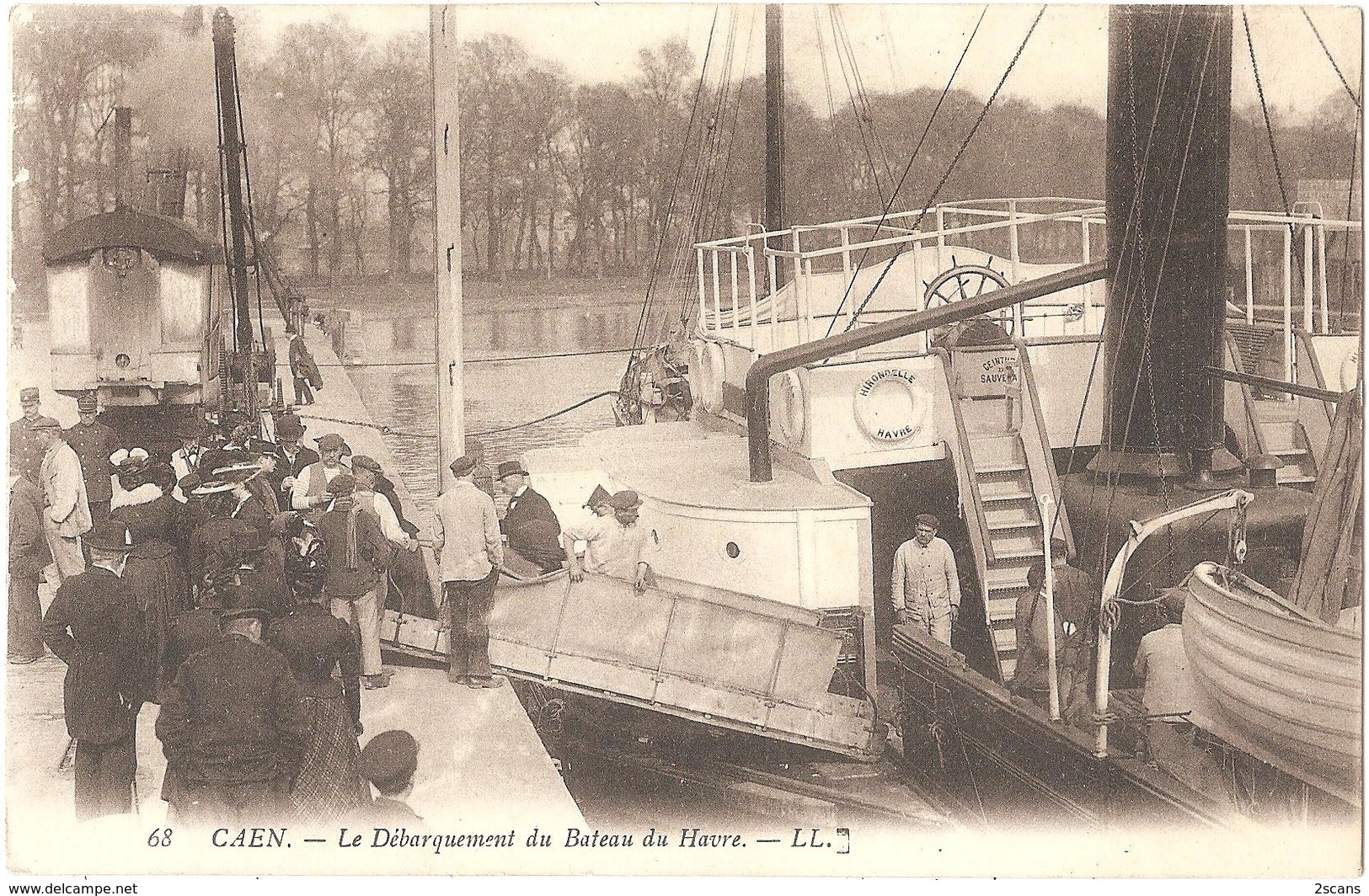 Dépt 14 - CAEN - Le Débarquement Du Bateau Du Havre - LL N° 68 - Caen