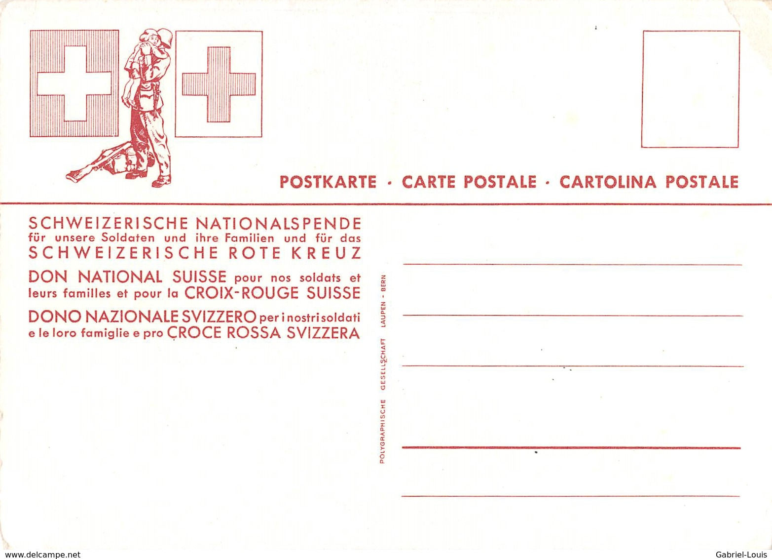 Don National Suisse Pour Nos Soldats Et Leurs Familles 1792 Garde Suisse - Non Circulé ( 10 X 15 Cm) - Autres & Non Classés