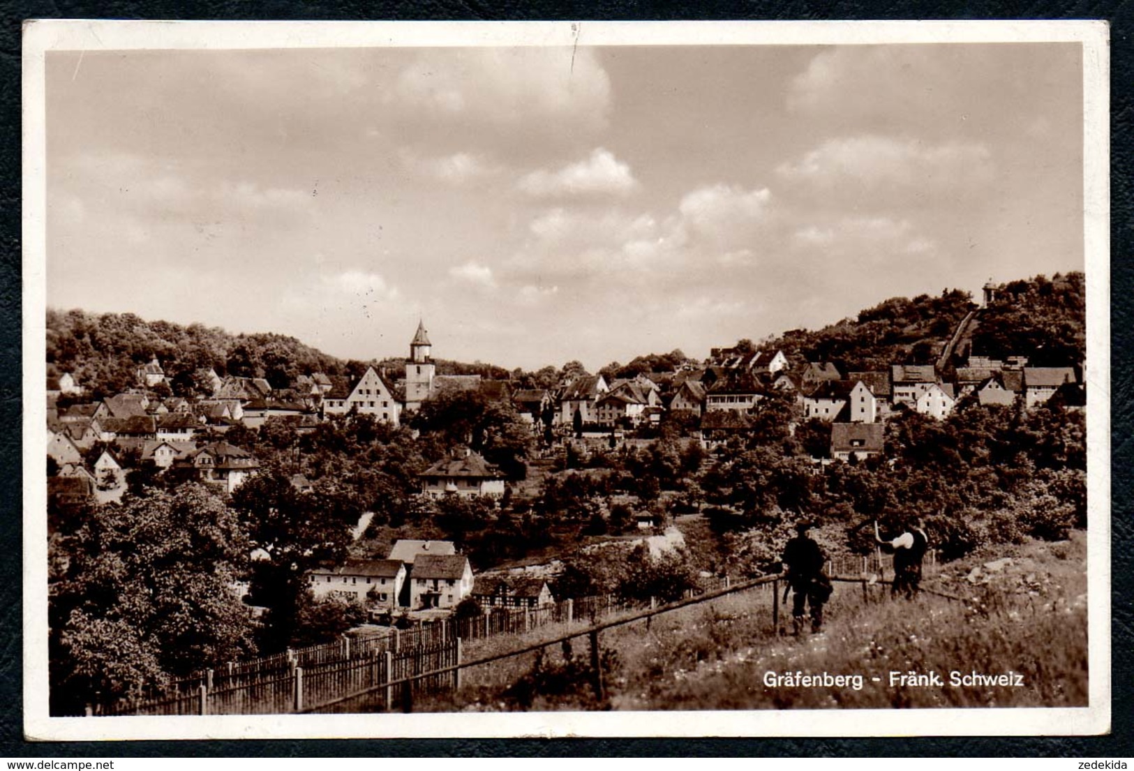 B7581 - Gräfenberg - Stempel Gau Sachsen Marschstaffel 2. WK WW - B. Streidel - Forchheim