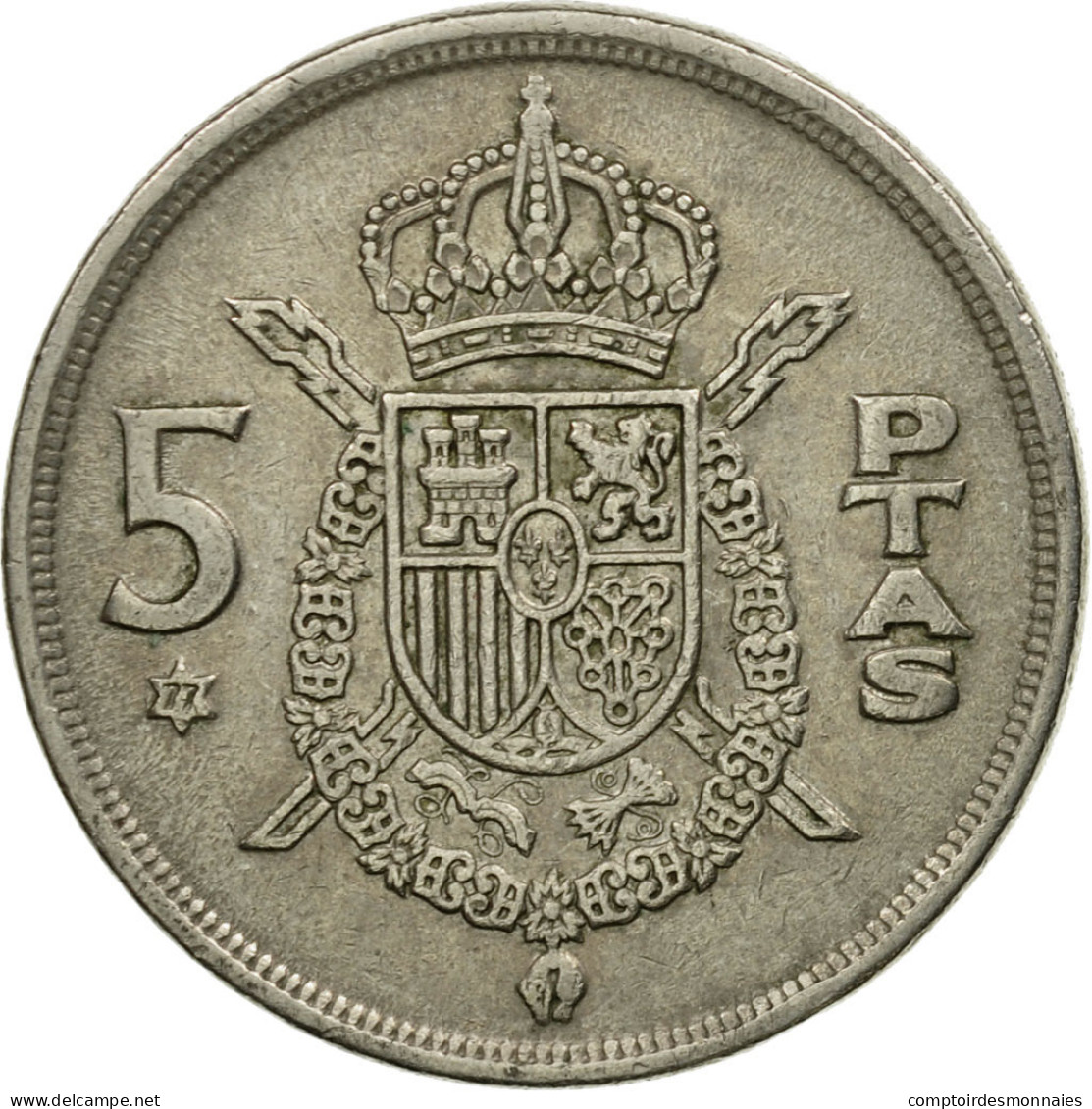 Monnaie, Espagne, Juan Carlos I, 5 Pesetas, 1975, TTB, Copper-nickel, KM:807 - 5 Pesetas