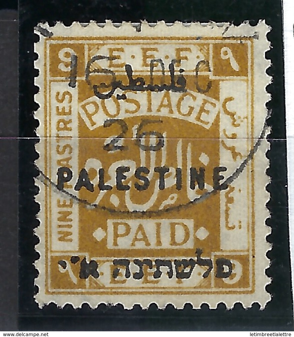 Palestine - Mandat Britannique - N° 60 - Oblitéré - RARE - Autres & Non Classés