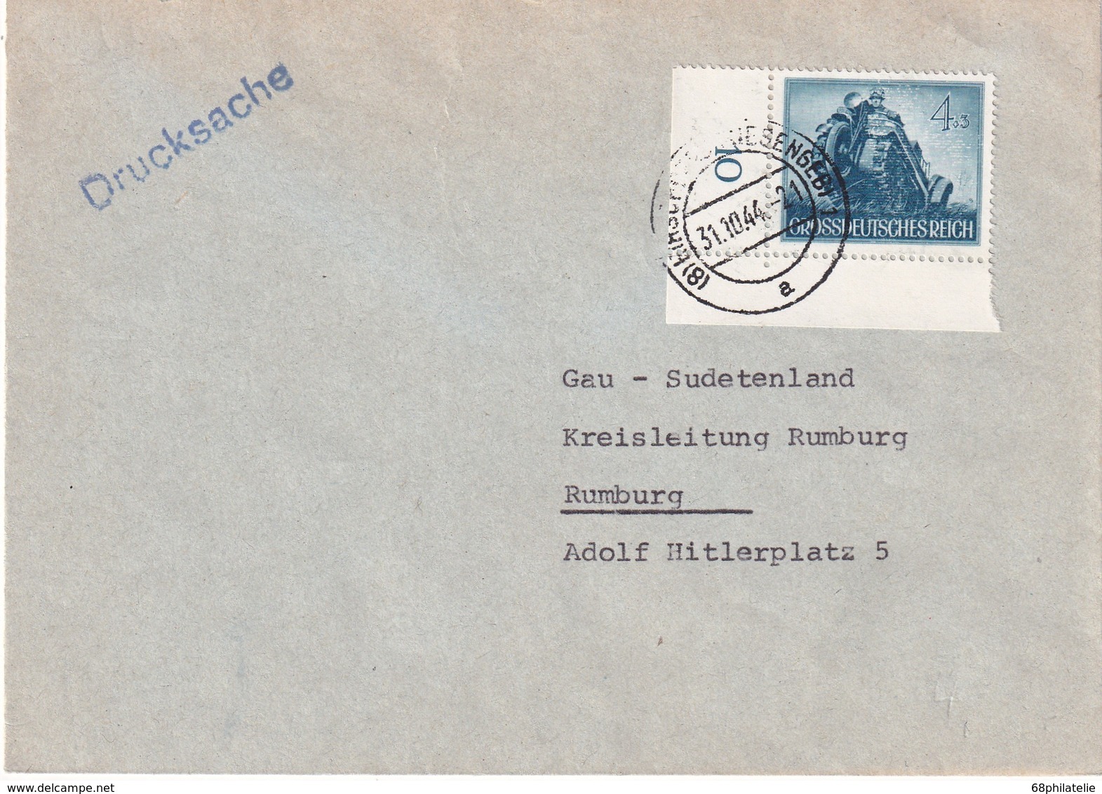 ALLEMAGNE 1944 LETTRE POUR RUMBURG - Briefe U. Dokumente